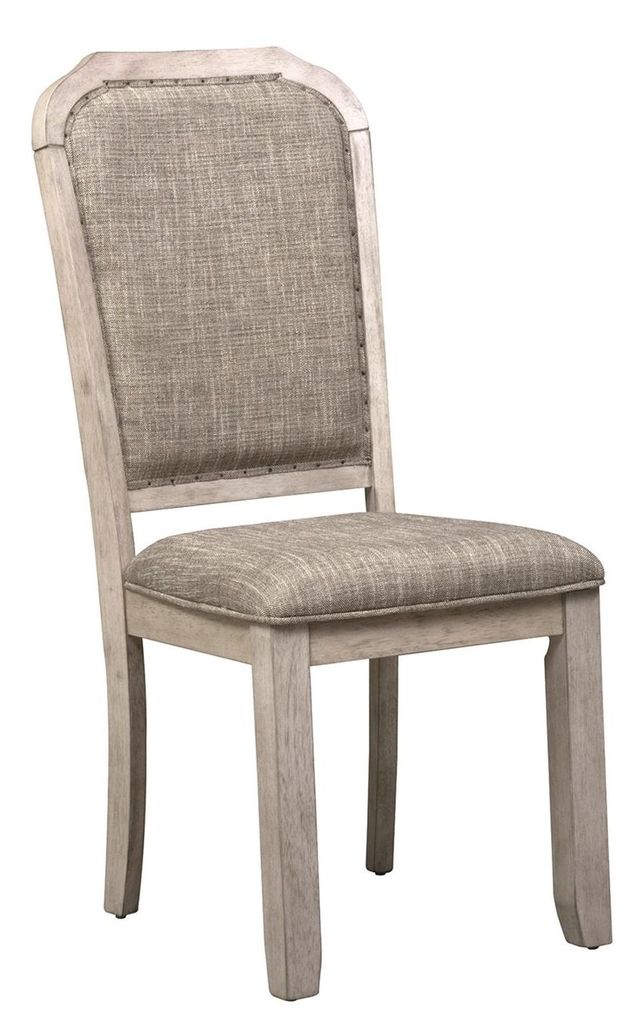 Liberty Furniture Willowrun Rustic white Upholstered Side Chair-3