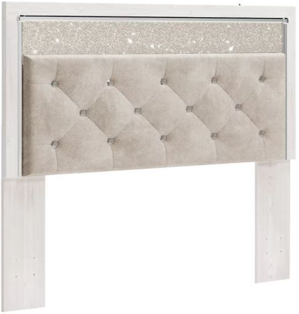 Signature Design by Ashley® Altyra White Twin Upholstered Panel Headboard-0