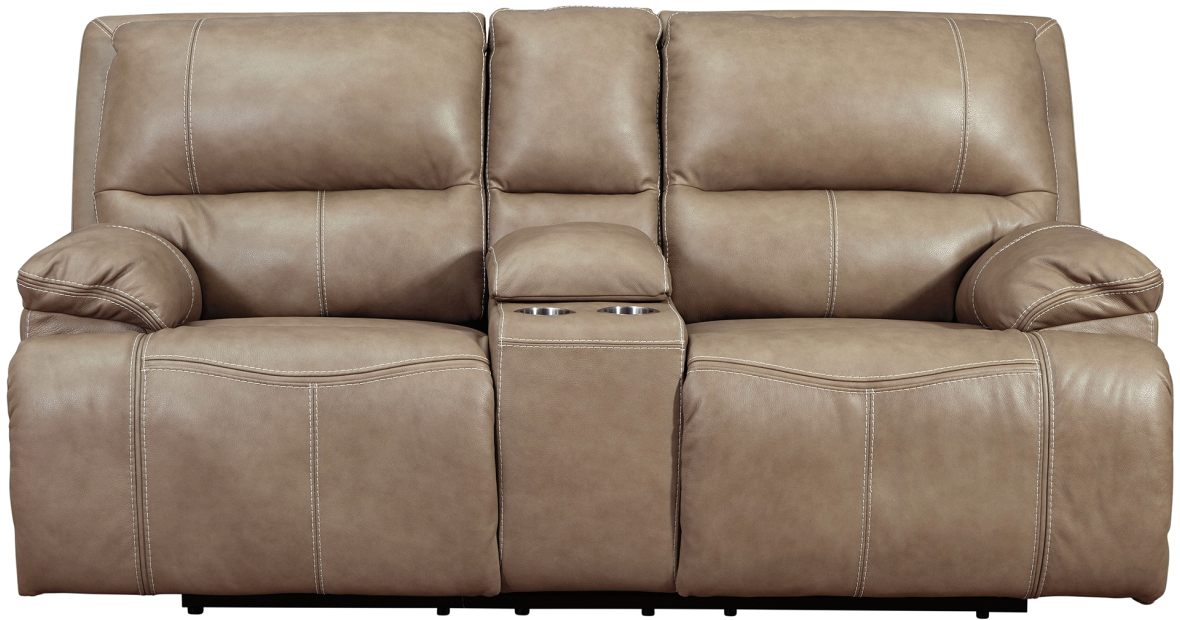 Signature Design By Ashley® Ricmen Putty Power Reclining Loveseat With ...