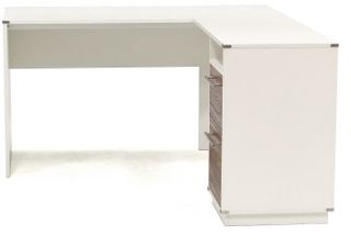 Sauder® Vista Key™ Pearl Oak™ L-Shaped Home Office Desk with Storage