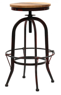 Progressive® Furniture Boho Red Adjustable Swivel Stool