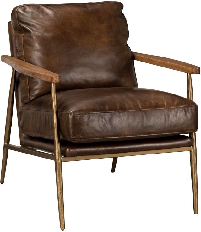 Classic Home Christopher Antique Brown Club Chair