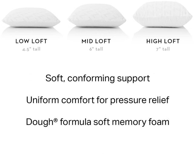 Malouf® Z Dough® Queen Mid Loft Plush Pillow 10