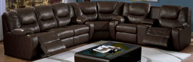 Palliser® Furniture Dugan 3-Piece Brown Sectional