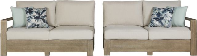 Signature Design by Ashley® Silo Point 2-Piece Brown Outdoor Loveseat Set-0