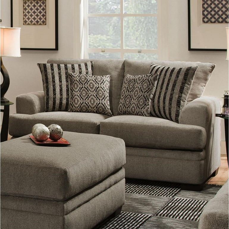 Peak Living Cornell Pewter Loveseat | Fischer Furniture | Rapid City, SD