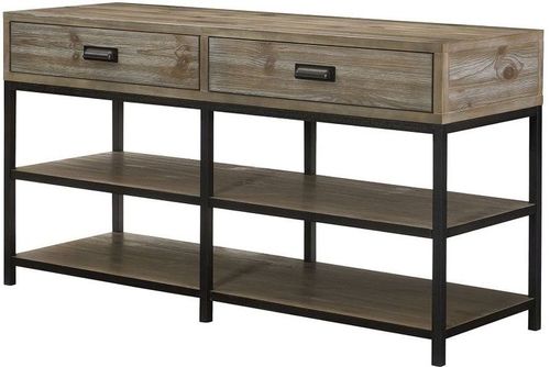 Hammary® Parsons Grey and Black Entertainment Console
