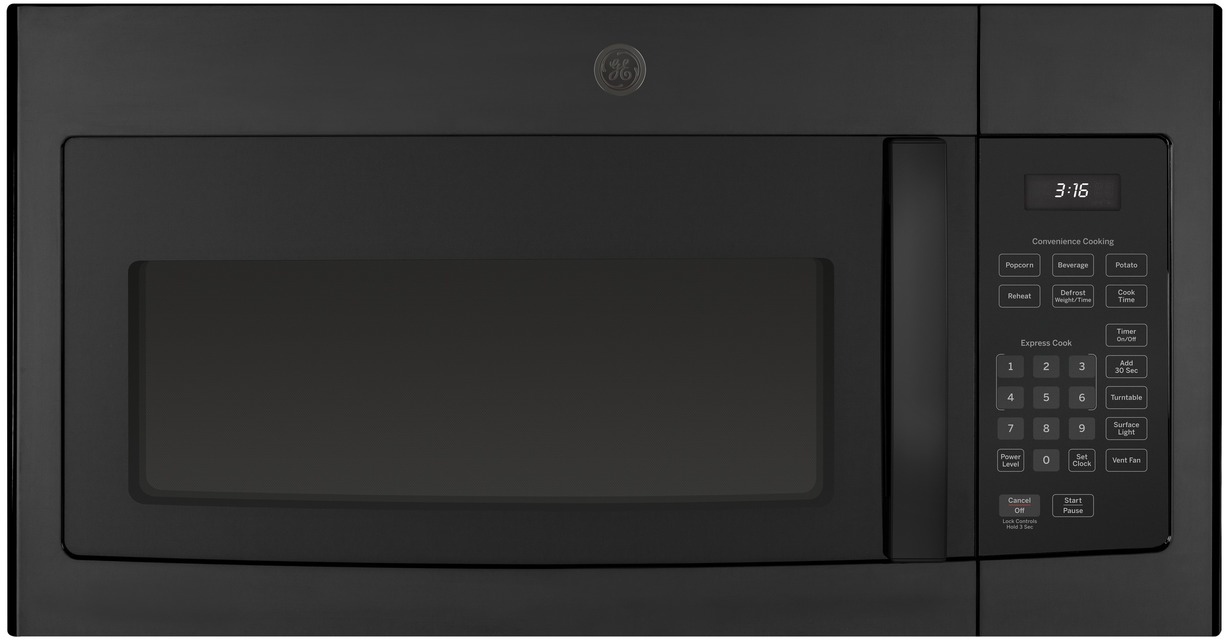 GE® 1.6 Cu. Ft. Black Over The Range Microwave-JVM3160DFBB