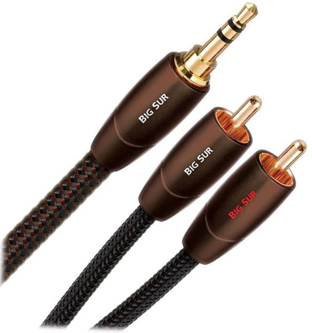 AudioQuest® Big Sur 5.0 m 3.5mm to RCA Interconnect Analog Audio Cable 