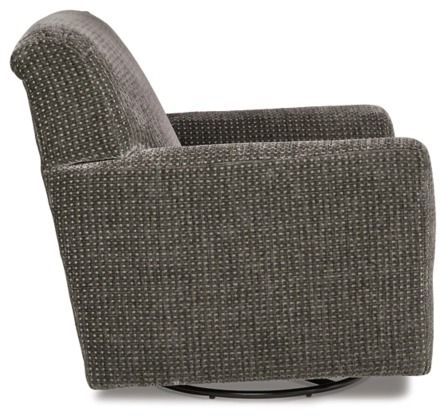 Signature Design by Ashley® Herstow Charcoal Swivel Glider Chair-2