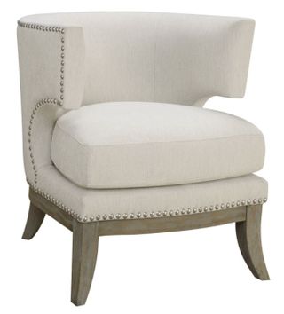 Coaster® White Accent Seating Chair