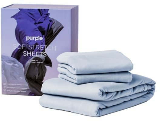 Purple® SoftStretch® Morning Mist Twin/Twin XL Sheet Set-0