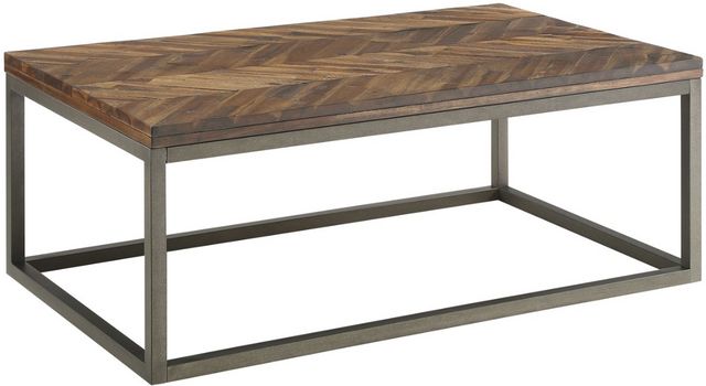 Steve Silver Co. Lorenza Smoky Honey Cocktail Table with Gray Base-0