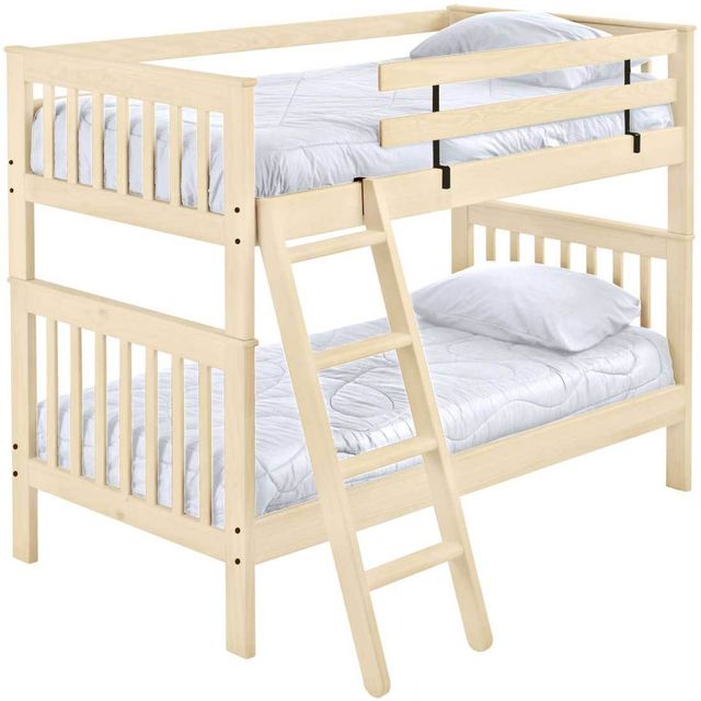 Crate Designs™ Classic Finish Twin Over Twin Tall Mission Bunk Bed 10