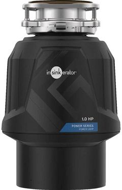 InSinkErator® Power 1.0 HP Continuous Feed Black Garbage Disposal 