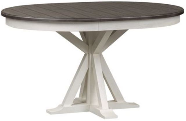 Liberty Allyson Park Charcoal/Wirebrushed White Dining Table