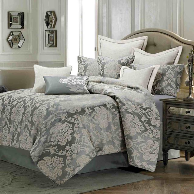 Michael Amini® Cambria 10-Piece Mineral King Comforter Set