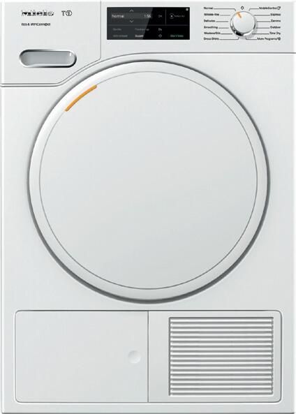 Miele 24" Lotus White Front Load Electric Dryer 