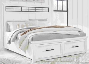 Signature Design by Ashley® Ashbryn White California King Storage Panel Bed