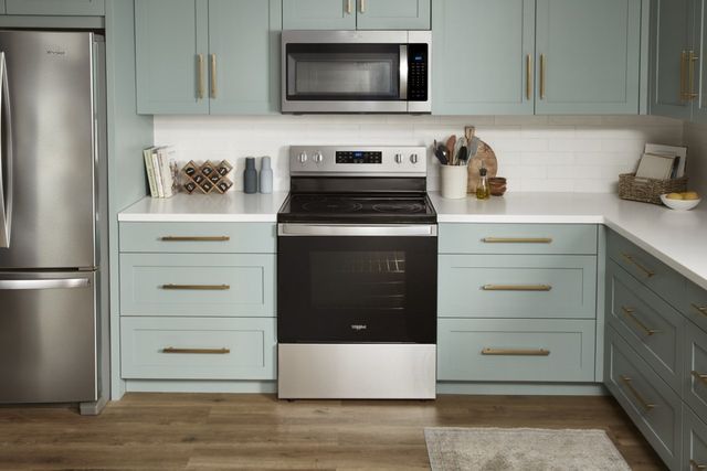 Whirlpool® 30" Fingerprint Resistant Stainless Steel Freestanding Electric Range with 5-in-1 Air Fry Oven 54