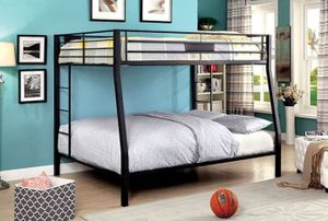 Furniture of America® Claren Black Twin XL/Queen Bunk Bed