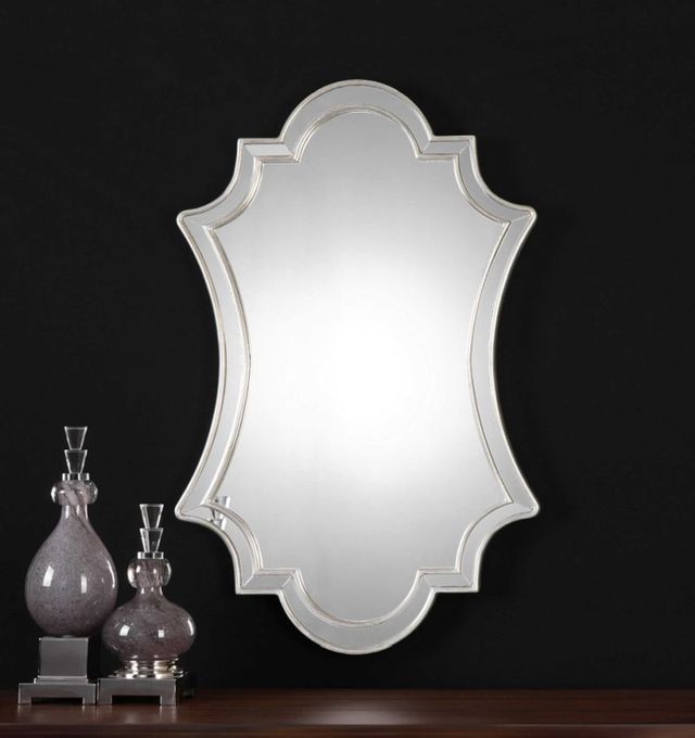 Uttermost® Elara Antiqued Silver Wall Mirror-2