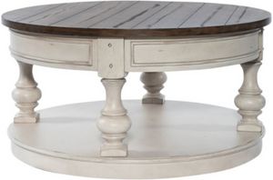 Liberty Morgan Creek Antique White/Wire Brushed Tobacco Cocktail Table