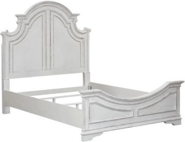 Liberty Magnolia Manor Antique White King Panel Bed-2
