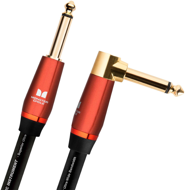Monster® 12' Prolink® Acoustic Pro Audio Angled Instrument Cable