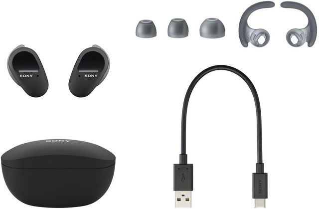 Sony® WF-SP800N Black Truly Wireless In Ear Noise-Canceling Headphones 6