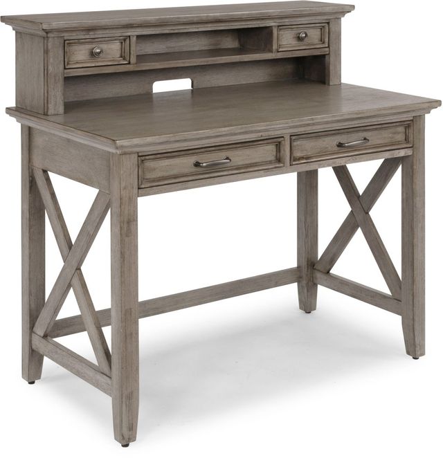 homestyles® Mountain Lodge Gray Student Desk and Hutch-1