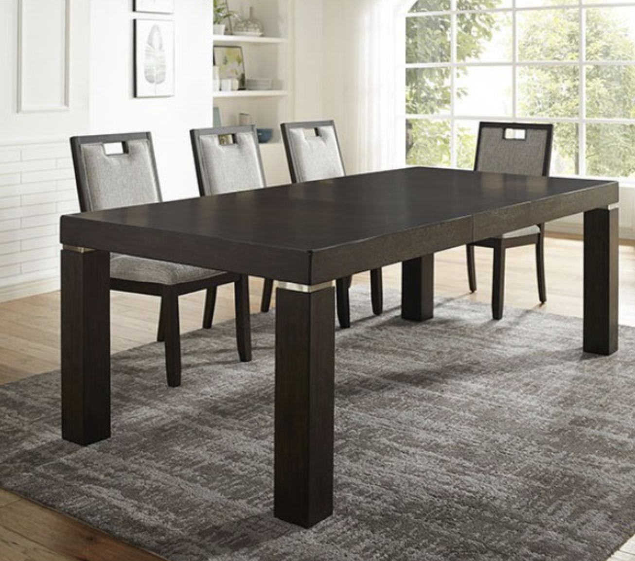 dark walnut dining set