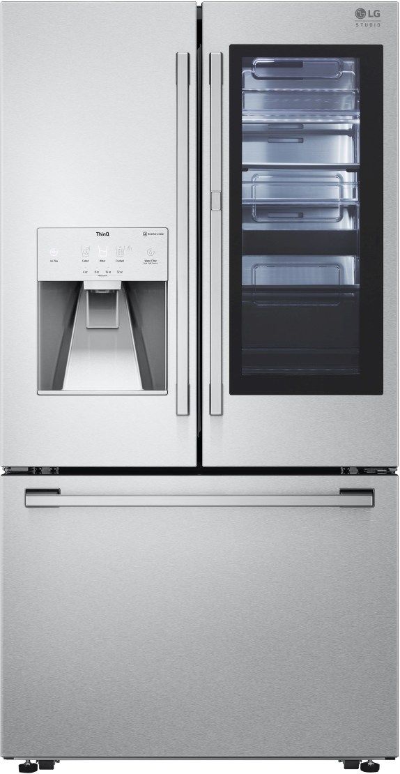LG Studio 23.5 Cu. Ft. Stainless Steel Counter-Depth French Door Refrigerator-0