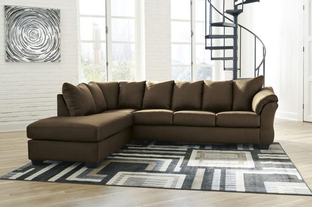 Signature Design by Ashley® Darcy 2-Piece Blue Sectional with Chaise 16