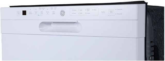 GE® 24" White Built In Dishwasher 4