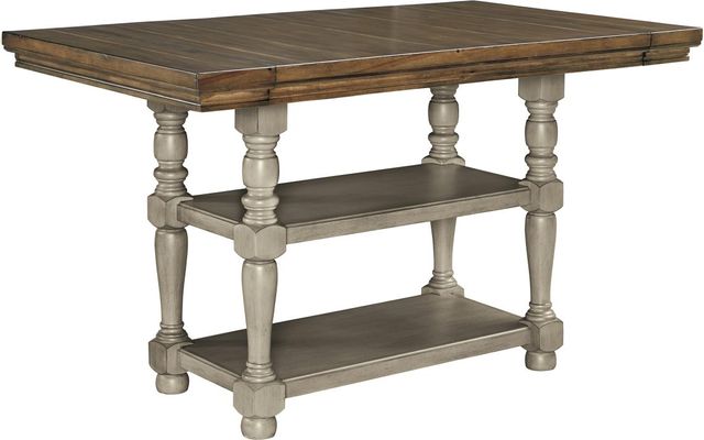 Signature Design by Ashley® Lettner 5-Piece Gray/Brown Dining Table Set 7