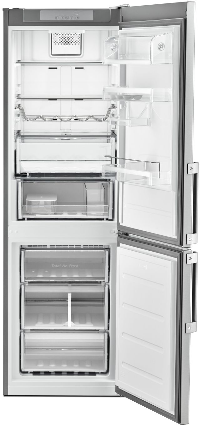 Whirlpool® 11.3 Cu. Ft. Fingerprint Resistant Stainless Steel Counter Depth Bottom Mount Refrigerator 2