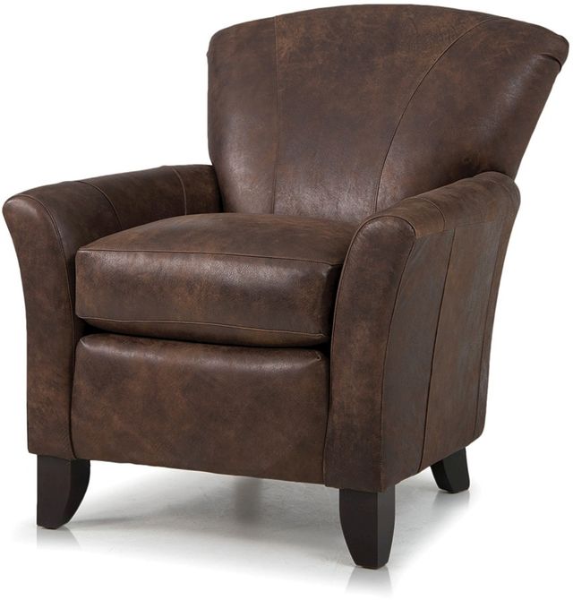 Smith Brothers 919 Collection Brown Leather Stationary Chair