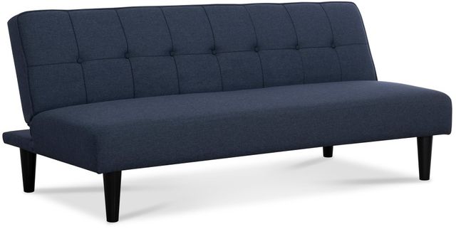 Home Furniture Outfitters Sawyer Blue Armless Futon-0
