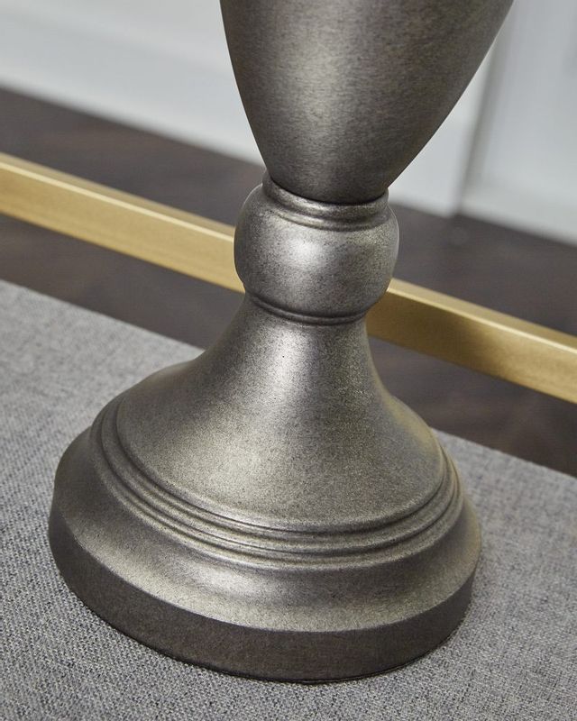 Signature Design by Ashley® Doraley 2-Piece Antique Silver Table Lamp Set-1