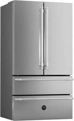 Bertazzoni Heritage Series 21 Cu. Ft. French Door Refrigerator-Stainless Steel-REF36X