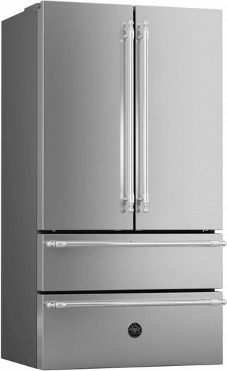 Bertazzoni Heritage Series 21 Cu. Ft. French Door Refrigerator-Stainless Steel