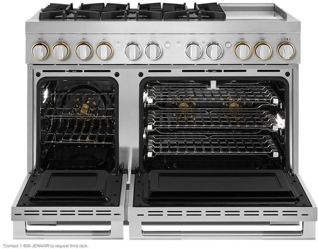 JennAir® RISE™ 48" Stainless Steel Pro Style Dual Fuel Natural Gas Range-1