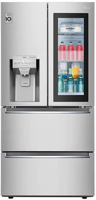 LG 18.3 Cu. Ft. Smudge Resistant Stainless Steel Counter Depth French Door Refrigerator 0