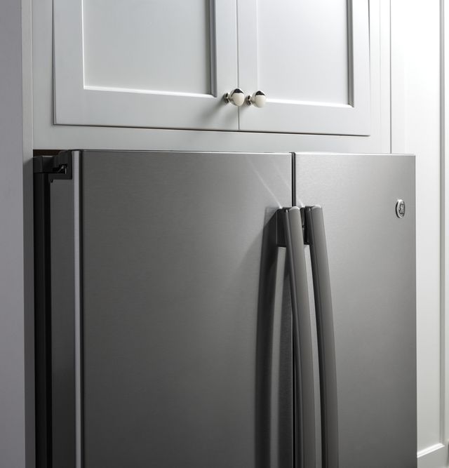 GE® 22.2 Cu. Ft. Stainless Steel Counter Depth French Door Refrigerator 5