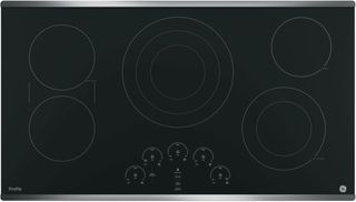 GE Profile™ Series 36" Black with Stainless Steel Electric Cooktop