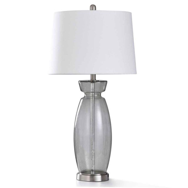 Style Craft Smoke Seeded Table Lamp-0