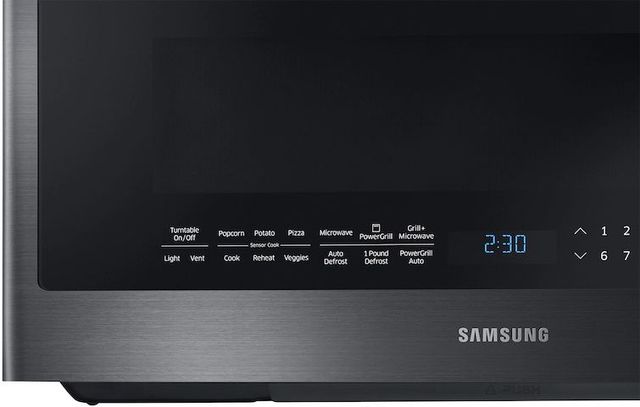 Samsung 2.1 Cu. Ft. Fingerprint Resistant Black Stainless Steel Over The Range Microwave-2