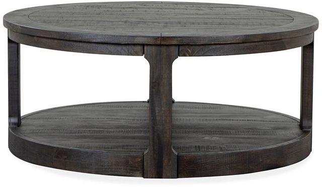 Magnussen Home® Boswell Peppercorn Cocktail Table w/Casters 2