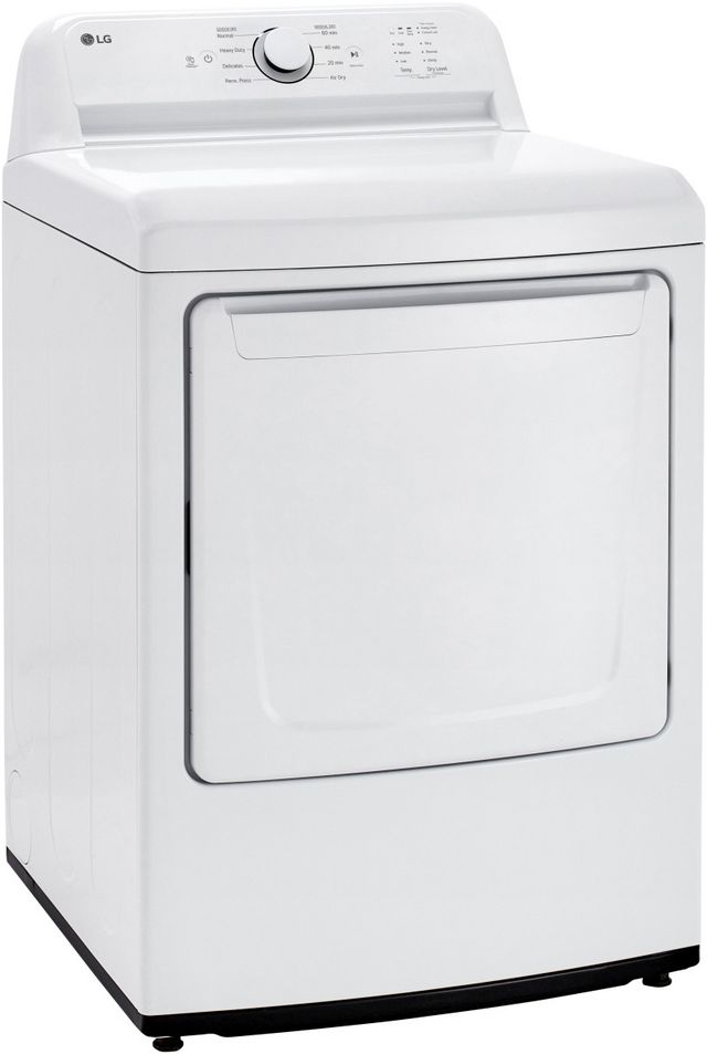 LG 7.3 Cu. Ft. White Front Load Gas Dryer 2